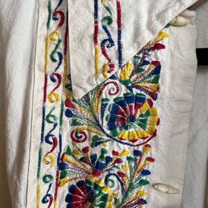 Vintage Mexico Embroidered Multicolor Cotton shirt